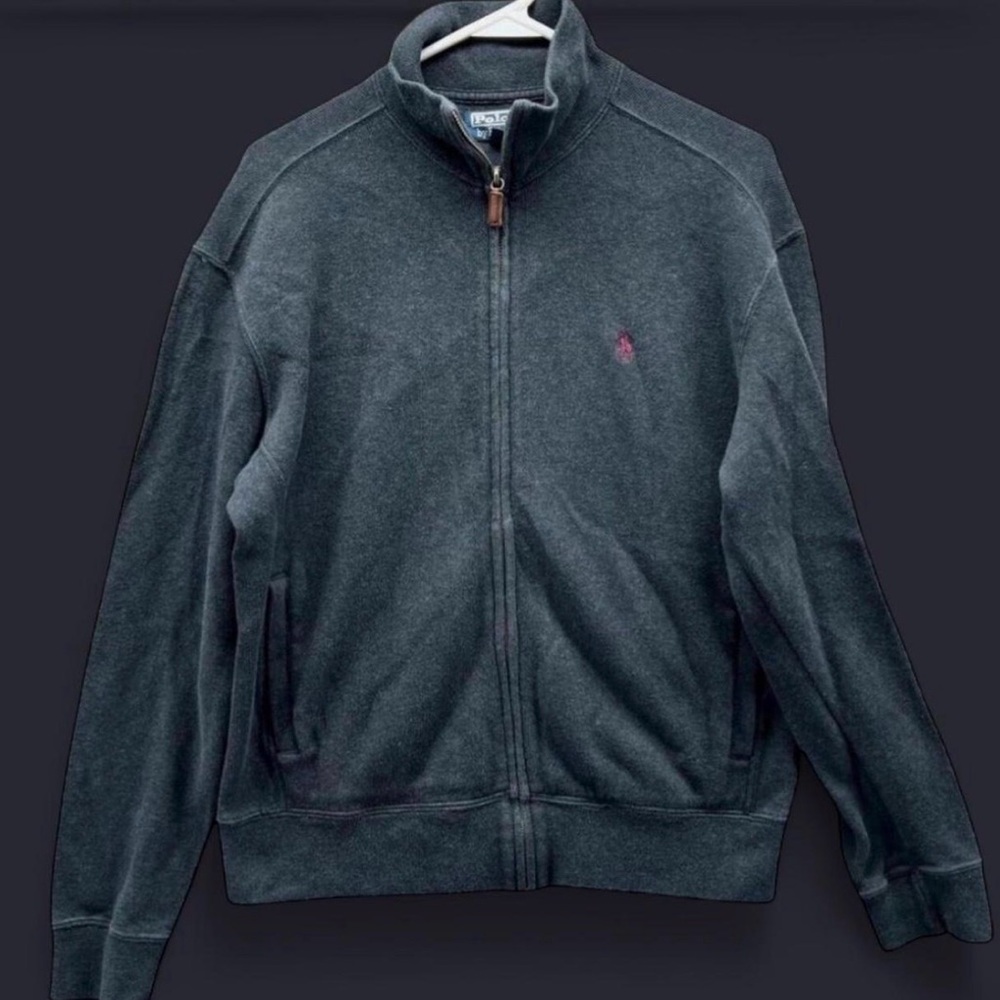 Men's Dark Gray POLO Sweater
